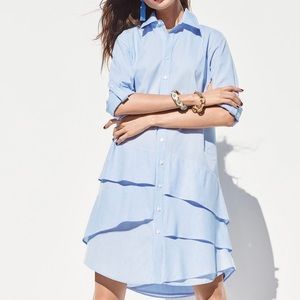NWT Finley Jenna Shirt Dress Blue stripe PM